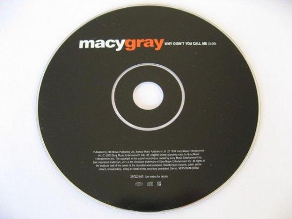 Image 2 of Macy Gray– Why Didn’t You Call Me - Promo CD Single – Epic