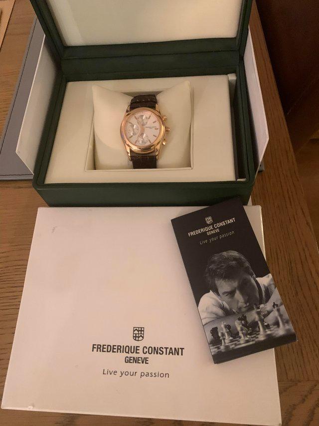 Preview of the first image of Frederic Constant. A precision, Chronograph Swiss watch..