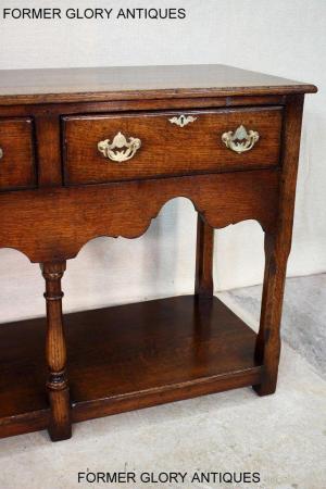 Image 25 of TITCHMARSH AND GOODWIN OAK DRESSER BASE SIDEBOARD HALL TABLE