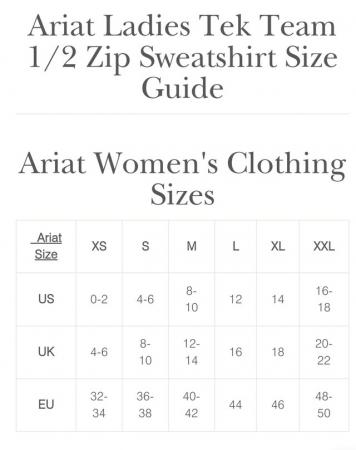 Image 3 of ARIAT WOMEN'S TEK TEAM 1/2 ZIP SWEATSHIRT , NEW