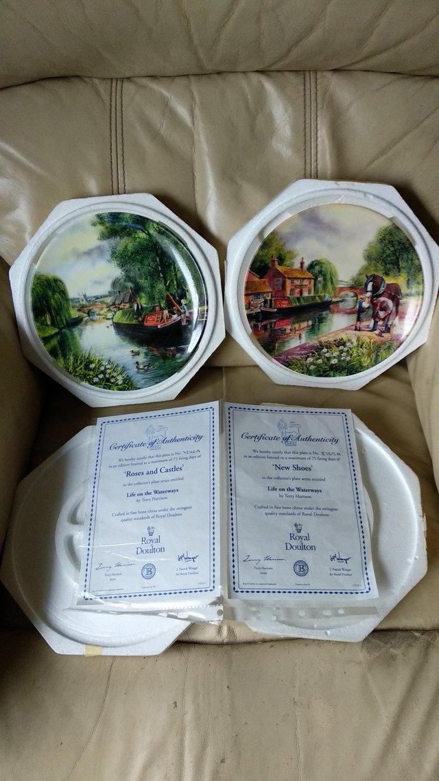 Preview of the first image of ROYAL DOULTON LTD EDITION "CANAL WARE" COLLECTORS PLATES.
