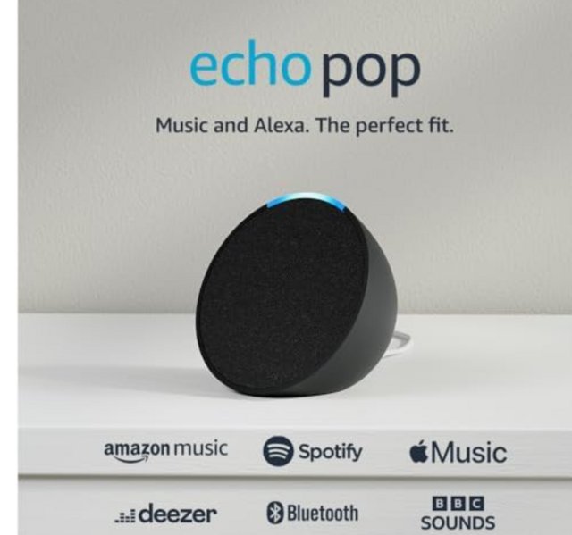 Preview of the first image of Amazon Alexa pop Bluetooth speaker brand new!.