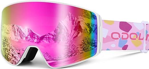 Image 3 of Odoland OTG Childrens Ski Goggles 4-12 years
