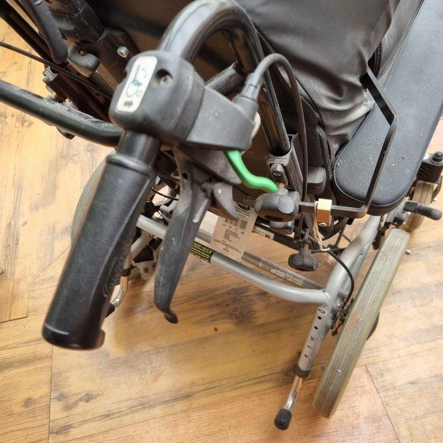 Preview of the first image of Reclining wheelchair adjustable everything.