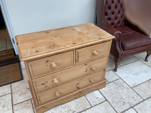 Preview of the first image of Period Pine chest of draws ( not modern).