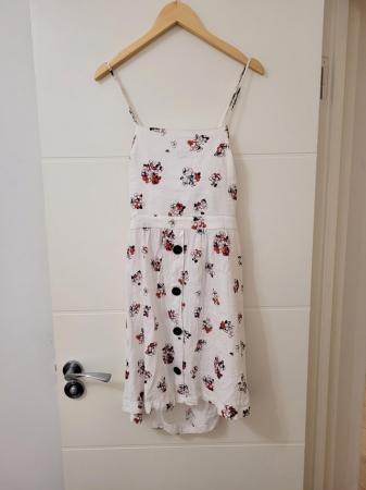 Image 1 of White Floral French Connection Dress