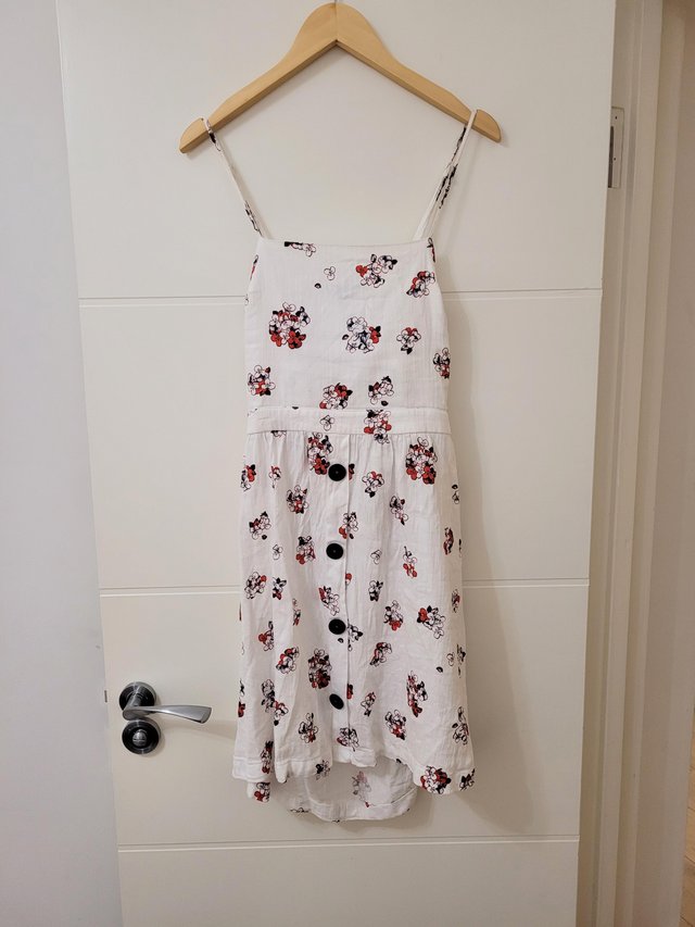 Preview of the first image of White Floral French Connection Dress.