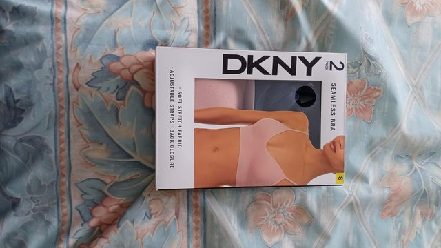 Image 2 of DKNY 2 Pack Seamless Bra Small with soft stretch fabric stil
