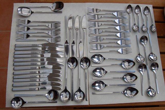 Preview of the first image of Viners 'Love Story' Stainless Cutlery, Very Good Condition.