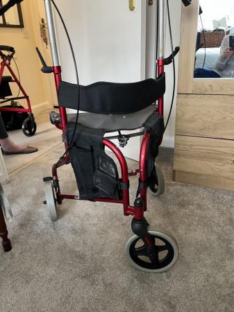 Image 1 of 3 wheel walker - like new