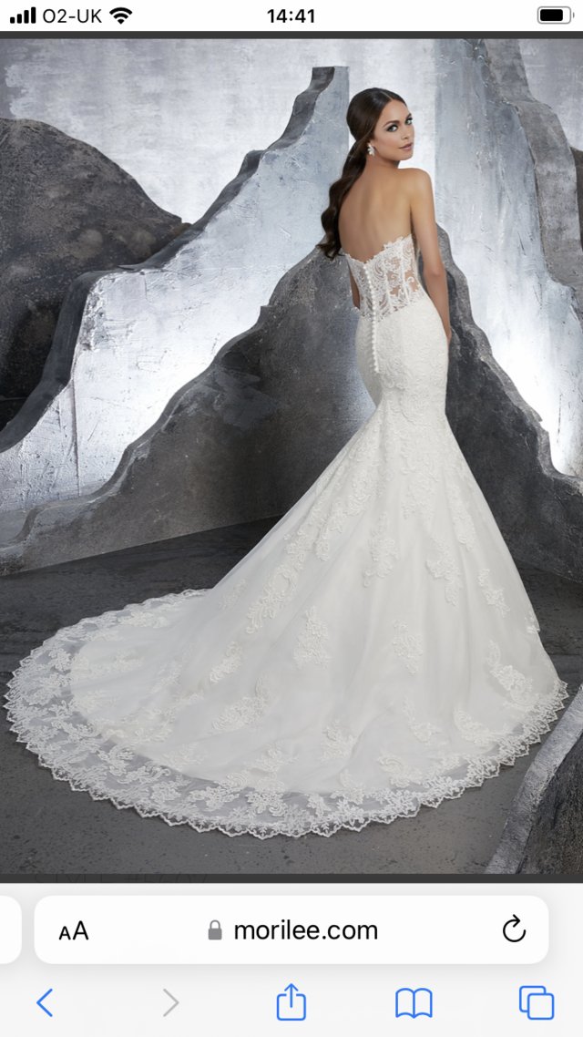 Preview of the first image of Mori-Lee wedding dress size UK 8.