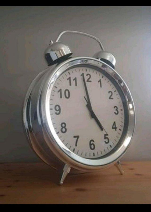 Preview of the first image of Brand NewLarge Chrome Clock................