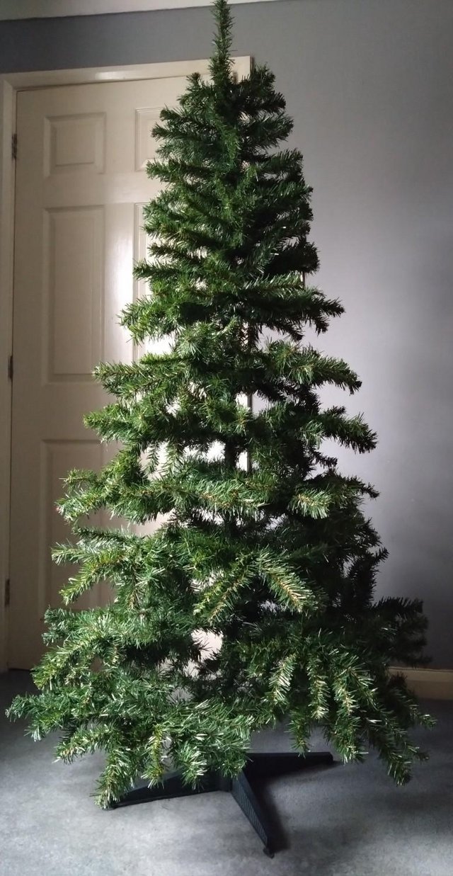 Preview of the first image of 5.5ft (1.68m) Green Artificial Christmas Tree.