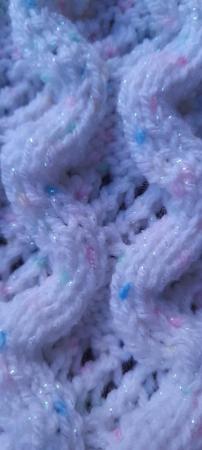 Image 2 of New hand-knitted babies blanket