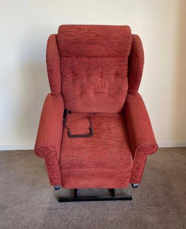 Image 7 of LUXURY ELECTRIC RISER RECLINER TERRACOTTA CHAIR CAN DELIVER
