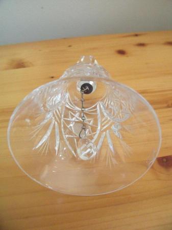 Image 2 of Cut glass crystal bell.