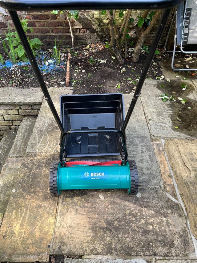 Preview of the first image of Bosch AHM 38 G Cylinder Mower.  V. good condition..