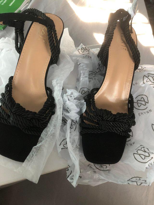 Preview of the first image of Erynn black ladies shoes brand new.