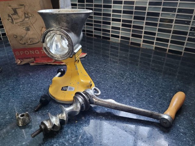 Preview of the first image of Vintage Spong 701 Mincer.