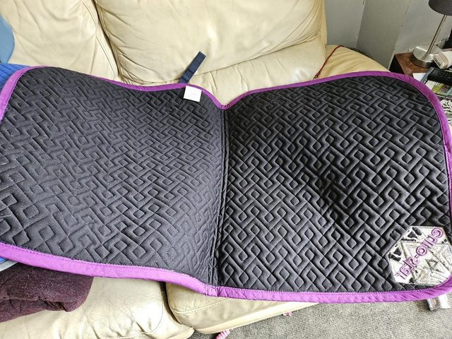 Preview of the first image of Purple Eurostar Saddle Pad.