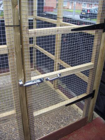 Image 4 of CATTERY 6' H X 6' W X 6' L 2"X 2" FRAME TANALISED WOOD 19g G