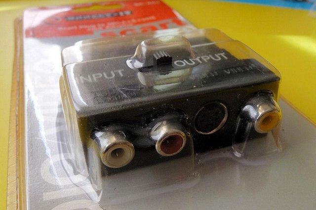 Image 3 of Scart Plug to 3RCA + S + VHS Jack Adaptor ( New )