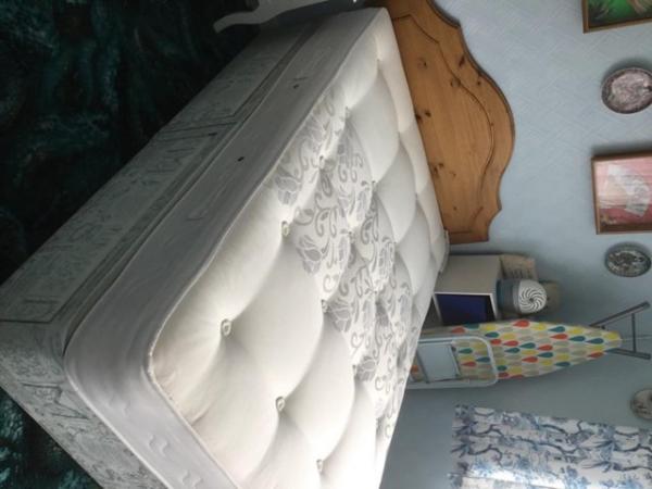 Image 3 of As new double bed mattress and headboard