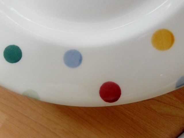 Preview of the first image of Emma Bridgewater 'Polka Dot' dinner plate.