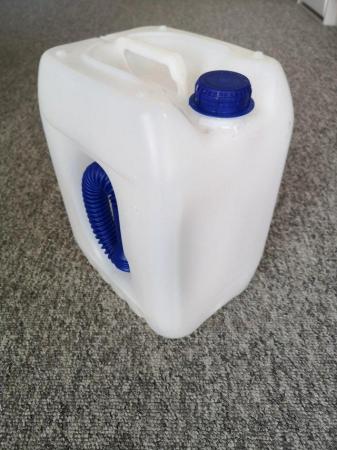 Image 2 of 10 litre plastic container with spout.