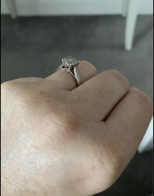 Preview of the first image of 18ct White Gold Engagement Ring.