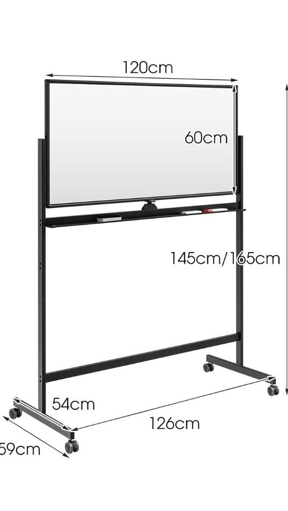 Preview of the first image of Casart double sided white magnetic whiteboard.