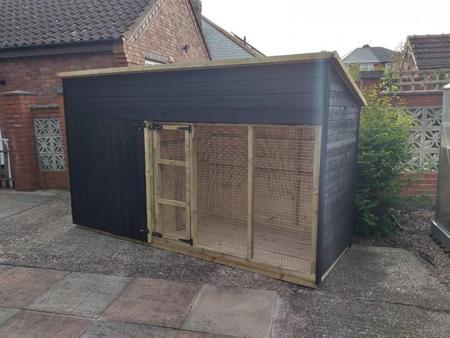 Preview of the first image of 10ft x 4ft x 5'6'' dog kennel and run.
