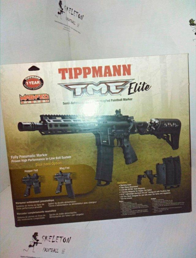 Preview of the first image of New Tippmann TMC Elite Paintball Marker and Free Hopper.