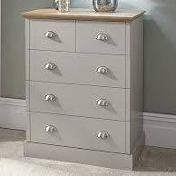 Preview of the first image of KENDAL 2 + 3 DRAWER CHEST - GREY - £200.00.