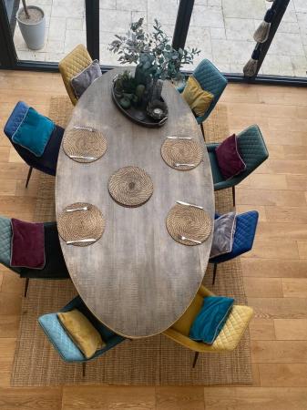 Image 1 of Baker and Stonehouse Talula Dining Table and 8 NEXT chairs