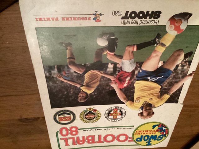 Preview of the first image of Pannini 1980 football sticker book.