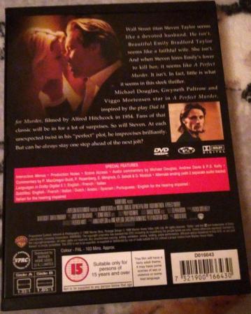 Image 1 of A Perfect Murder DVD (very good condition)