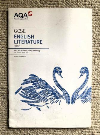 Image 1 of GCSE BOOK ENGLISH AQA POETRY ANTHOLOGY GUIDE SCHOOL EXAMS