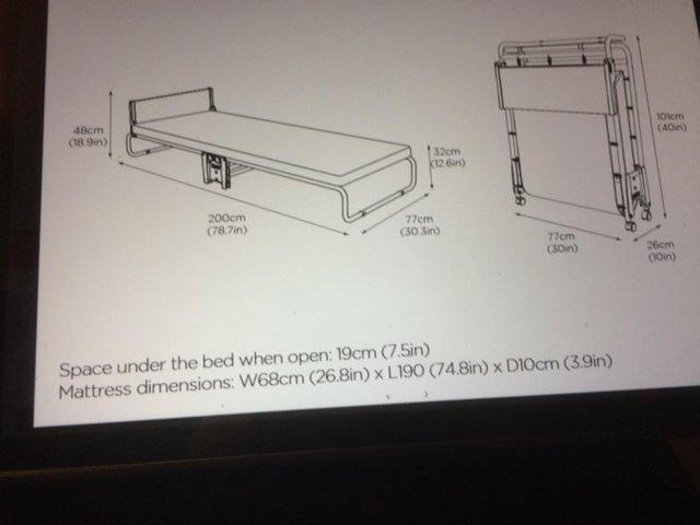 Preview of the first image of Folding beds complete with mattress.