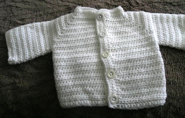 Preview of the first image of handmade crochet baby set.