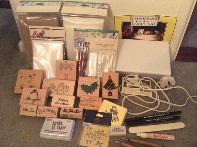 Preview of the first image of Large Job Lot Card Making Rubber Stamping Etc.