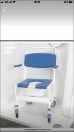 Image 1 of Mobile commode/ shower chair