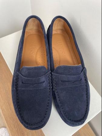 Image 3 of Hugs & Co Navy Loafers Size 4 (large)