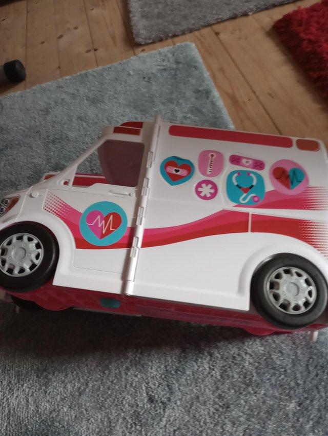 Preview of the first image of Barbie ambulance for sale good condition.