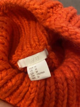 Image 2 of H&M orange oversized jumper