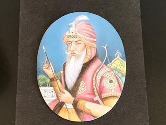 Preview of the first image of ' The Tiger of The Punjab ' Ranjeet Singh miniature painting.
