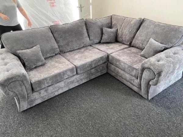 Image 1 of 2 corner 1 Valencia sofa in grey fabric