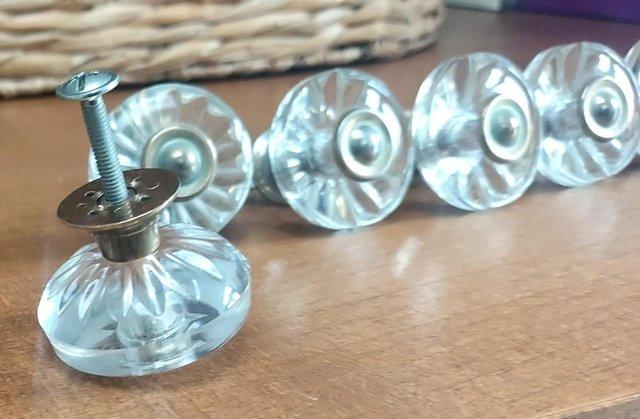 Image 2 of Glass Doorknobs – Decorative Vintage x 6