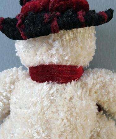 Image 8 of Freezy Snowman Soft Toy by Russ Berrie.  Length 12 Inches.