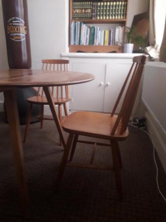 Image 2 of Original ercol dining table and 5 chairs